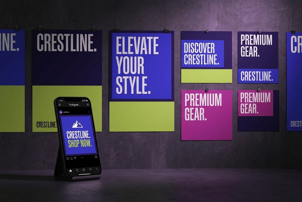 Marketing design for Crestline Commerce